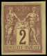 * FRANCE - Poste - 85c, Non Dentelé, Granet: 2c. Brun-rouge - 1876-1898 Sage (Type II)