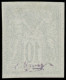 (*) FRANCE - Poste - 89d, Non Dentelé, Granet, Signé: 10c. Noir Sur Lilas - 1876-1898 Sage (Type II)