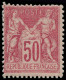 ** FRANCE - Poste - 104, Luxe, N Sous B: 50c. Rose - 1898-1900 Sage (Type III)