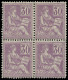 ** FRANCE - Poste - 115, Bloc De 4, Luxe, Un Exemplaire "3" Et "0" Reliés - Unused Stamps