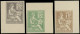 (*) FRANCE - Poste - 117, 3 Essais De Couleur, Cdf: 15c. Mouchon (Spink) - Unused Stamps