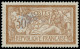 ** FRANCE - Poste - 120b, Centre Déplacé, Signé Calves: 50c. Merson - Unused Stamps