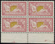 ** FRANCE - Poste - 121, Bloc De 4, Bon Centrage: 1f. Merson - Unused Stamps