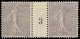 ** FRANCE - Poste - 133, Paire Millésime "3": 30c. Semeuse Lignée Lilas - Unused Stamps