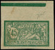 (*) FRANCE - Poste - 143b, Non Dentelé Bdf, Impression à L'endroit Des 2 Cotés (vrai Recto-verso), Signé: 45c. Merson - Ongebruikt