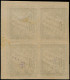 (*) COLONIES GENERALES - Taxe - 24a, Triple Impression, Bloc De 4 Cdf: 60c. Brun Violet - Autres & Non Classés