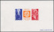 EPL ANDORRE - Poste - 225A, Triptyque En épreuve De Luxe Collective: De Gaulle (Maury) - Unused Stamps