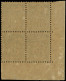 ** GUADELOUPE - Poste - 23, Bloc De 4 Cdf, TB: 35c. Violet-noir Sur Jaune - Unused Stamps