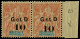 ** GUADELOUPE - Poste - 46, Paire, Cases 19/20, Un Exemplaire "1" Renversé (Maury) - Altri & Non Classificati