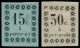 (*) GUADELOUPE - Taxe - 4/5, Bien Margés, Le 5 Signé Miro: 15c. Bleu 30c. Noir - Altri & Non Classificati