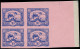 ** KOUANG-TCHEOU - Poste - 148b, Bloc De 4 Non émis Sans Surcharge, Non Dentelé, Cdf: 10c. Bleu/rose (Maury 152a) - Other & Unclassified