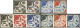 ** MONACO - Poste - 511/12, 5 Séries D'essais De Couleur Différents (paires Et Bandes De 3): UNESCO - Other & Unclassified
