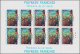 Delcampe - ** POLYNESIE - Poste Aérienne - 178/81, 4 Feuillets De 10 Non Dentelés Avec Vignettes, Cd 15/10/83: Peintures Du 20ème ( - Altri & Non Classificati