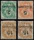 * PORT-SAID - Poste - 36a/38a + 40a + 43a, Surcharge Renversée: Blanc - Altri & Non Classificati