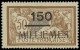 ** PORT-SAID - Poste - 68a, "1" Au Lieu De "I", Signé Scheller, TB: 150m. Sur 50c. Brun Et Gris - Unused Stamps