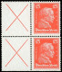 ** ALLEMAGNE EMPIRE - Timbres De Carnets - Michel W 23, Paire Formant Bloc De 4: X + 15pf. Kant - Autres & Non Classés