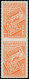 ** BOLIVIE - Poste - 253, Paire Verticale Non Dentelée Entre: 10c. Orange Expo Philatélique De 1942 - Bolivia