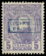 * CONGO BELGE - Colis Postaux - 4, Surcharge Bleue: 3.50f. Sur 5f. Violet (Cob) - Autres