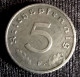 GERMANY - 5 REICHSPFENNIG 1941 F - Zinc - KM 100, Stuttgart, Agouz - 5 Reichspfennig