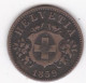 Suisse 20 Rappen 1859 B , En Billon, KM# 7 - 20 Centimes / Rappen