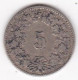 Suisse 5 Rappen 1872 B , En Billon, KM# 5 - 5 Rappen