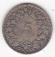 Suisse 5 Rappen 1872 B , En Billon, KM# 5 - 5 Rappen