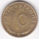 10 Reichspfennig 1937 F STUTGART . Bronze-aluminium - 10 Reichspfennig