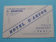 Hotel D'ARVOR à NANTES 44 ( Zie / Voir SCAN ) La FRANCE ! - Cartes De Visite