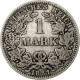 Empire Allemand, Wilhelm I, Mark, 1881, Hambourg, Argent, TB+, KM:7 - 1 Mark