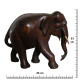 Sculpture D’éléphant En Bois - Legni