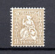 Schweiz 1862 Freimarke 28 Sitzende Helvetia 1 Franc Gold Postfrisch - Ongebruikt