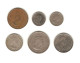 296/ Ile Maurice : 5 Cents 1978 - 20 Cents 1987 - 1/4 Roupie 1975 - 1/2 Roupie 1978 - 1 Rupee 1978 Et 1987 - Mauricio