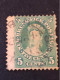 SG 14. 5c Yellow Green. FU Small Thin - Used Stamps