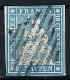 SUISSE Ca.1856-57: Le ZNr. 23Cc, 4 Marges Obl. "grille à 9 Barres" Signé Weidt Forte Cote - Used Stamps