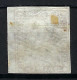 SUISSE Ca.1856-57: Le ZNr. 25F BDF, 3 Marges, B Obl. Grille, Forte Cote - Usati