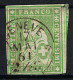 SUISSE Ca.1857-62: Le ZNr. 26G, 4 Marges, B Obl. CAD "Genève", Forte Cote - Usati