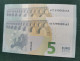 5 EURO SPAIN 2013 LAGARDE V014I4 VC SC FDS CORRELATIVE COUPLE RADAR 2 FOUR CONSECUTIVE ZEROS  UNCIRCULATED PERFECT - 5 Euro