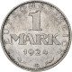 Allemagne, République De Weimar, Mark, 1924, Karlsruhe, Argent, TB+, KM:42 - 1 Marco & 1 Reichsmark