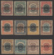 1902 Set Of Twelve Optd SPECIMEN, Unused ( - Fault At Base), SG.117s/128s. (12) Cat. £250 - Andere & Zonder Classificatie