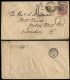 1898 (Aug) Taxed Mail Envelope To London Bearing 1896-97 Large Arms 6d, Tied By Poor 'BULAWAYO/RHODESIA' With Another Sm - Other & Unclassified