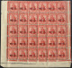 1917 1d Scarlet War Tax In A Horizontal Block Of Thirty, UM Consisting Of The Bottom Five Rows Of The Left Hand Pane. SG - Andere & Zonder Classificatie