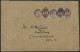 USA 1877 Cover From Birmingham, UK To Connecticut, USA, Franked 2½d Rose Mauve Pl.9 Strip Of Four HI-HL, Tied By Birming - Sonstige & Ohne Zuordnung