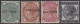 1880-81 Imperial Crown ½d Pale Green, 1½d, 2d Deep Rose & 5d Optd SPECIMEN Type 9, Fine M (1½d Creased), SG.165s/169s, C - Andere & Zonder Classificatie