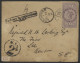 1891 1d Lilac Judicature Fees Used As Postage On Cover From London To Kent Neatly Cancelled By A London PAID C.d.s For F - Autres & Non Classés