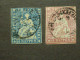SUISSE, Année 1854, YT N° 27 Et 28 Oblitérés - Used Stamps