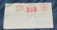 DANIMARCA 1950 INTERESTING RED STAMP ON POSTCARD - Brieven En Documenten