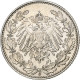 Monnaie, GERMANY - EMPIRE, 1/2 Mark, 1907, Hambourg, TTB+, Argent, KM:17 - 1/2 Mark