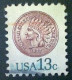 United States, Scott #1734, Used(o), 1978, Indian Head Penny, 13¢, Brown, Blue, And Bister - Usados