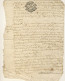 (C11) CACHETS GENERALITE MONTPELLIER SUR DOCUMENT 1734 - Cachets Généralité