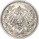 GERMANY - EMPIRE, 1/2 Mark, 1917, Berlin, TTB+, Argent, KM:17 - 1/2 Mark